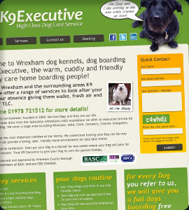 Dog Kennels Website Design dog kennels website design