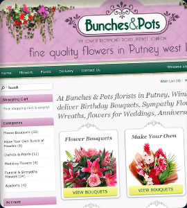 Putney Flower Shop Website Design putney flower shop website design