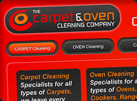 carpet oven cleaning website design