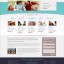 elegant website home page design turquoise banner