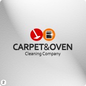 carpet cleaner sparkly oven logo design