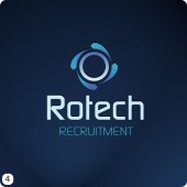 rotech recruitment logo design spinning