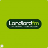 landlordfm lozenge shaped logo design