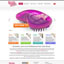hair brush website design with clean white background