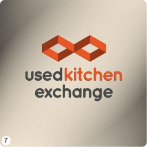 isometric orange shapes quicksand font