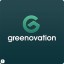 roof g logo design dark green background white lettering