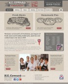 Cowards Butchers home page final design
