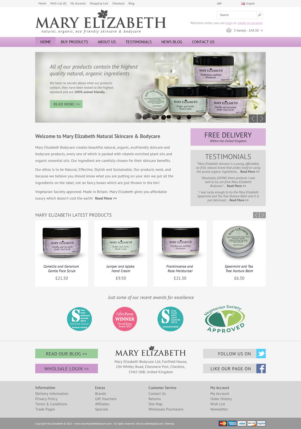 skincare ecommerce website design 1